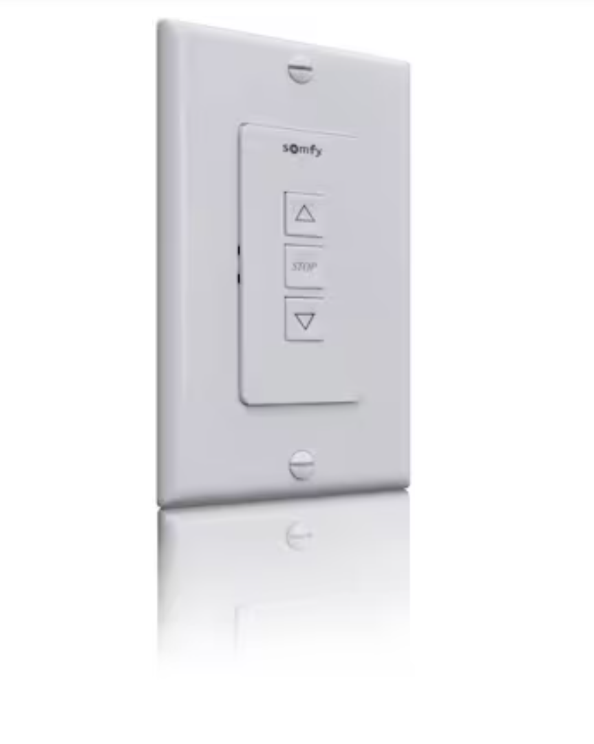 Somfy Dry Contact Open/Close/Stop Wall Switch (White)