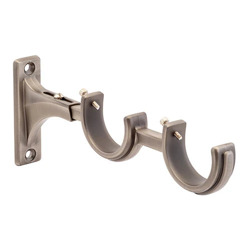 Kirsch 1 3/8" Designer Metals Decorative Double Bracket