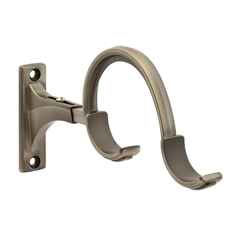 Kirsch 1 3/8" Designer Metals Double Bypass Bracket