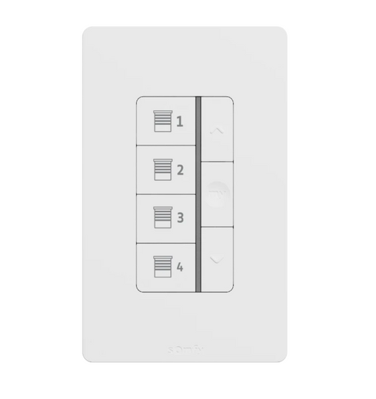Somfy DecoFlex WireFree Zigbee Wall Switch (4-Channel)